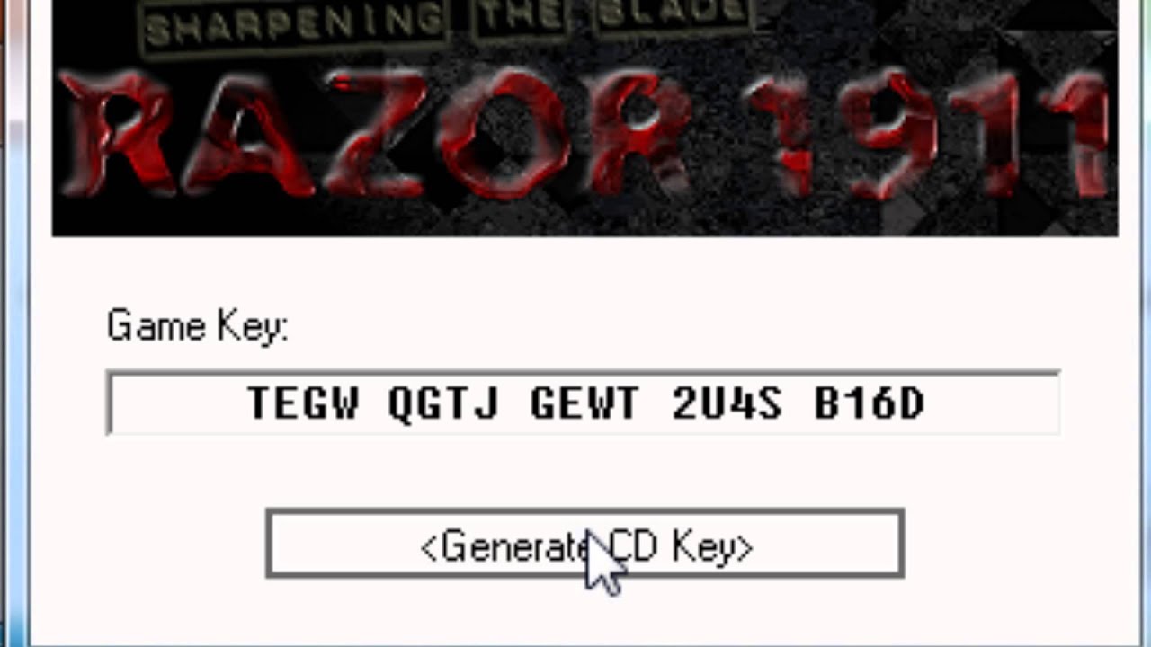Cod4 Cd Key Generator Razor1911 Download